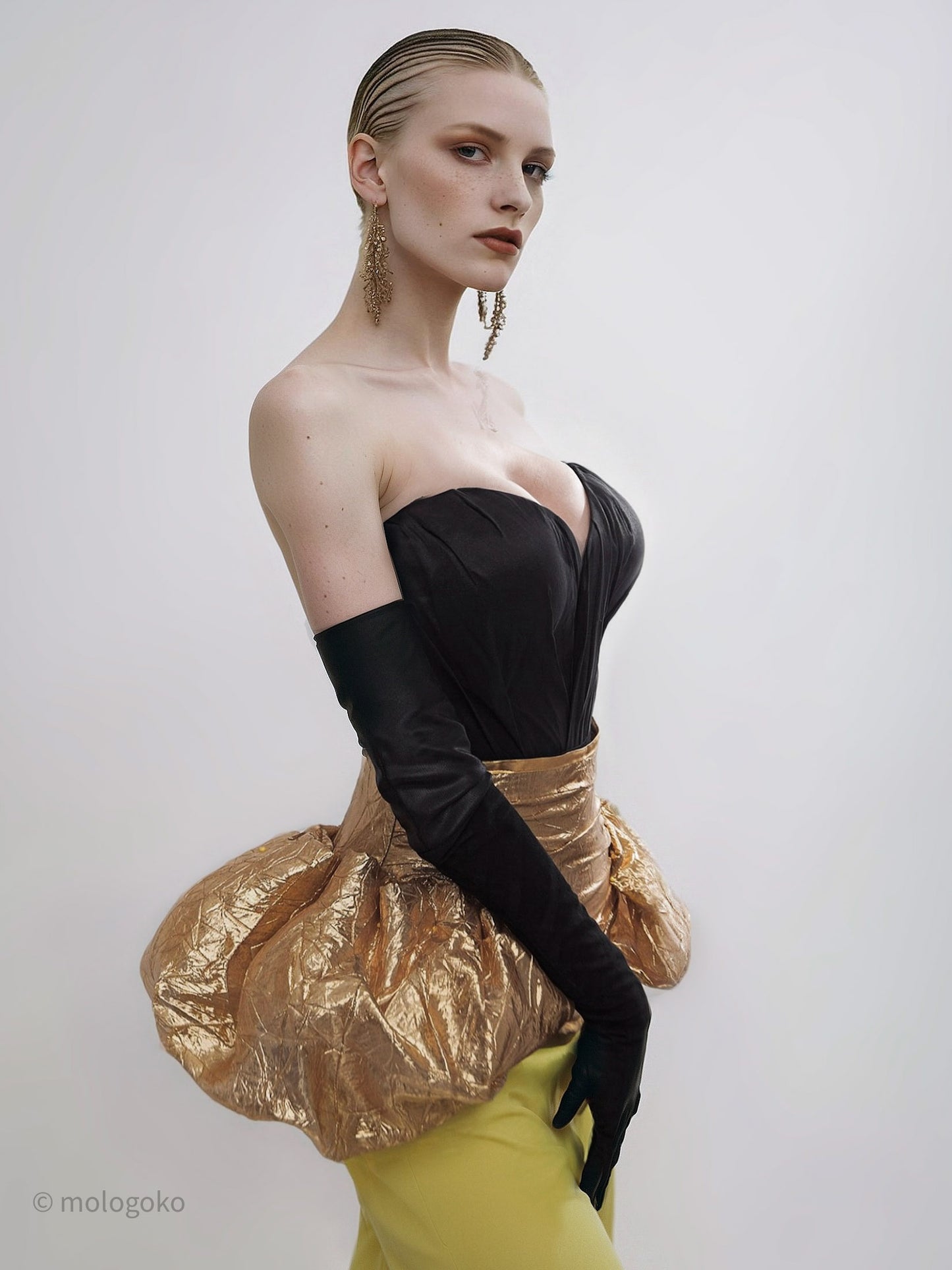 Golden Corseted Belt - Mologoko Couture