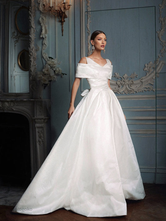 Genevieve Gown Outfit with Overskirt - Mologoko Couture