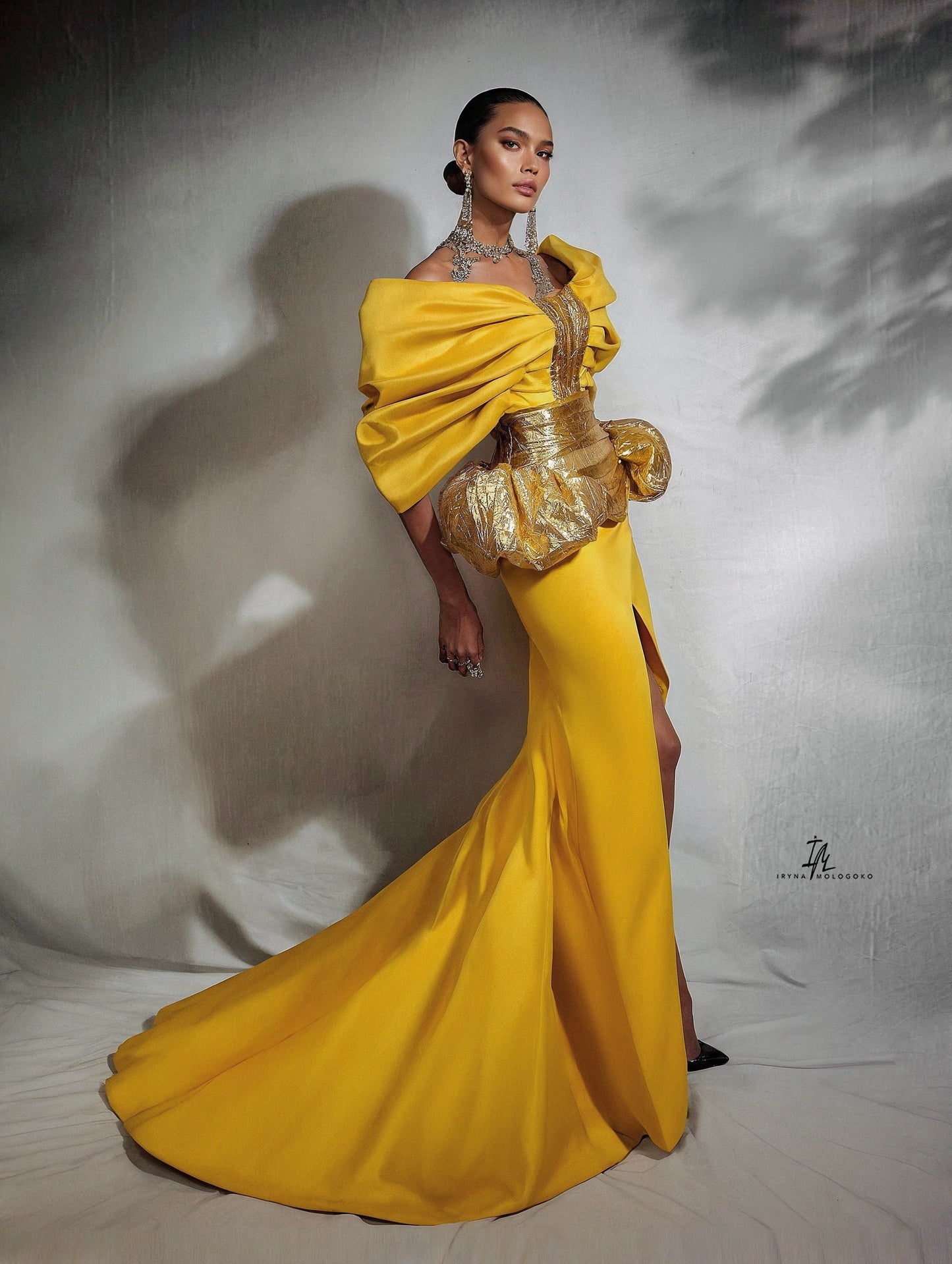 Golden Corseted Belt - Mologoko Couture