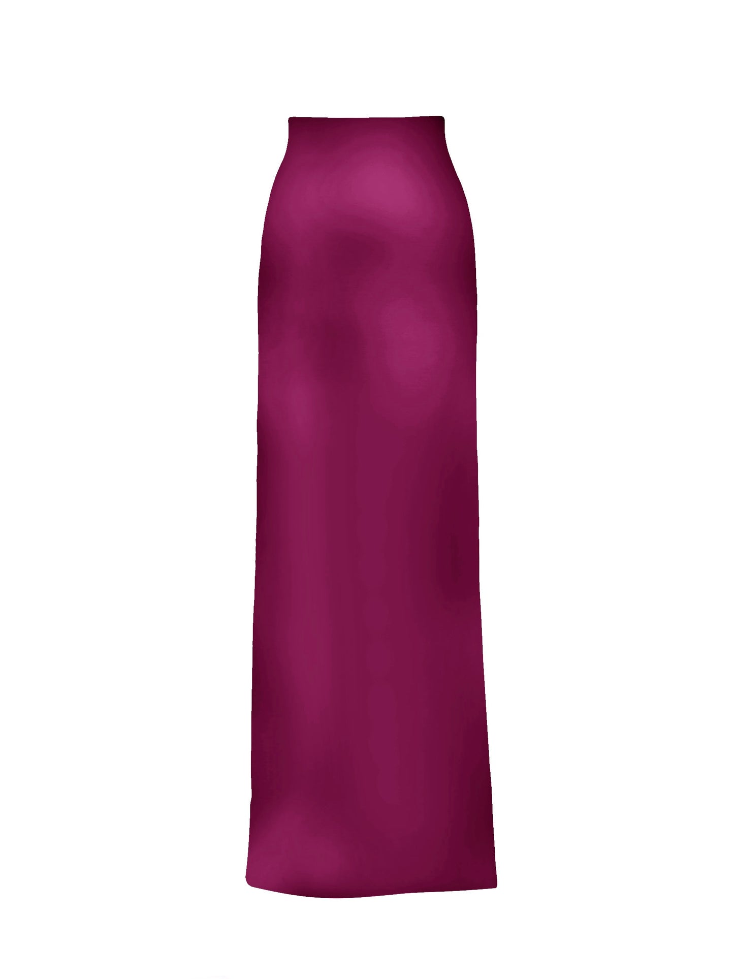 Basic Evening Floor Length Taffeta Skirt
