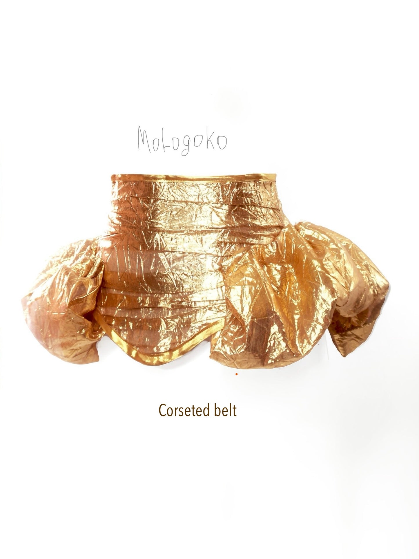 Golden Corseted Belt - Mologoko Couture