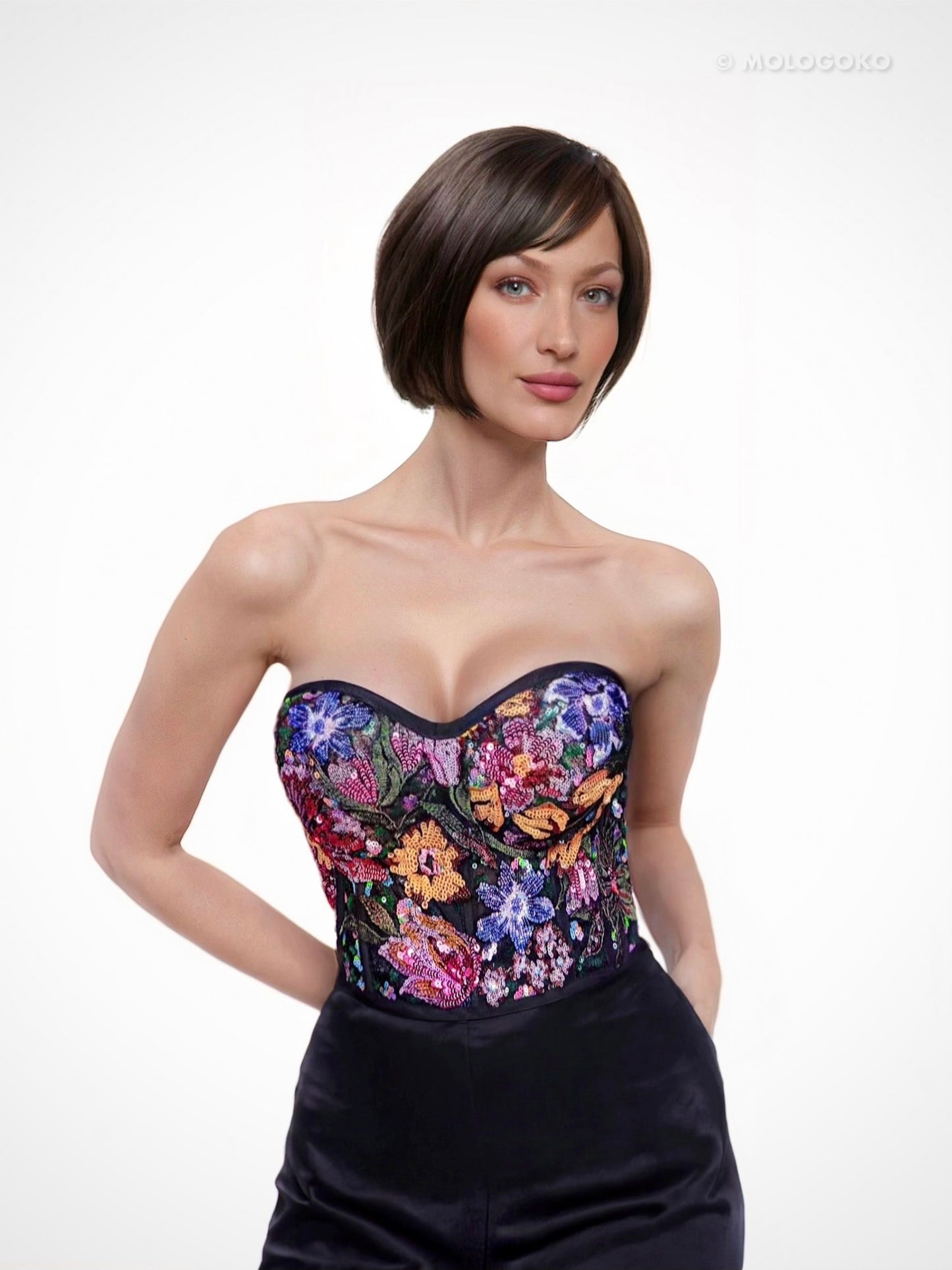 The Blooming Garden Bustier - Mologoko Couture