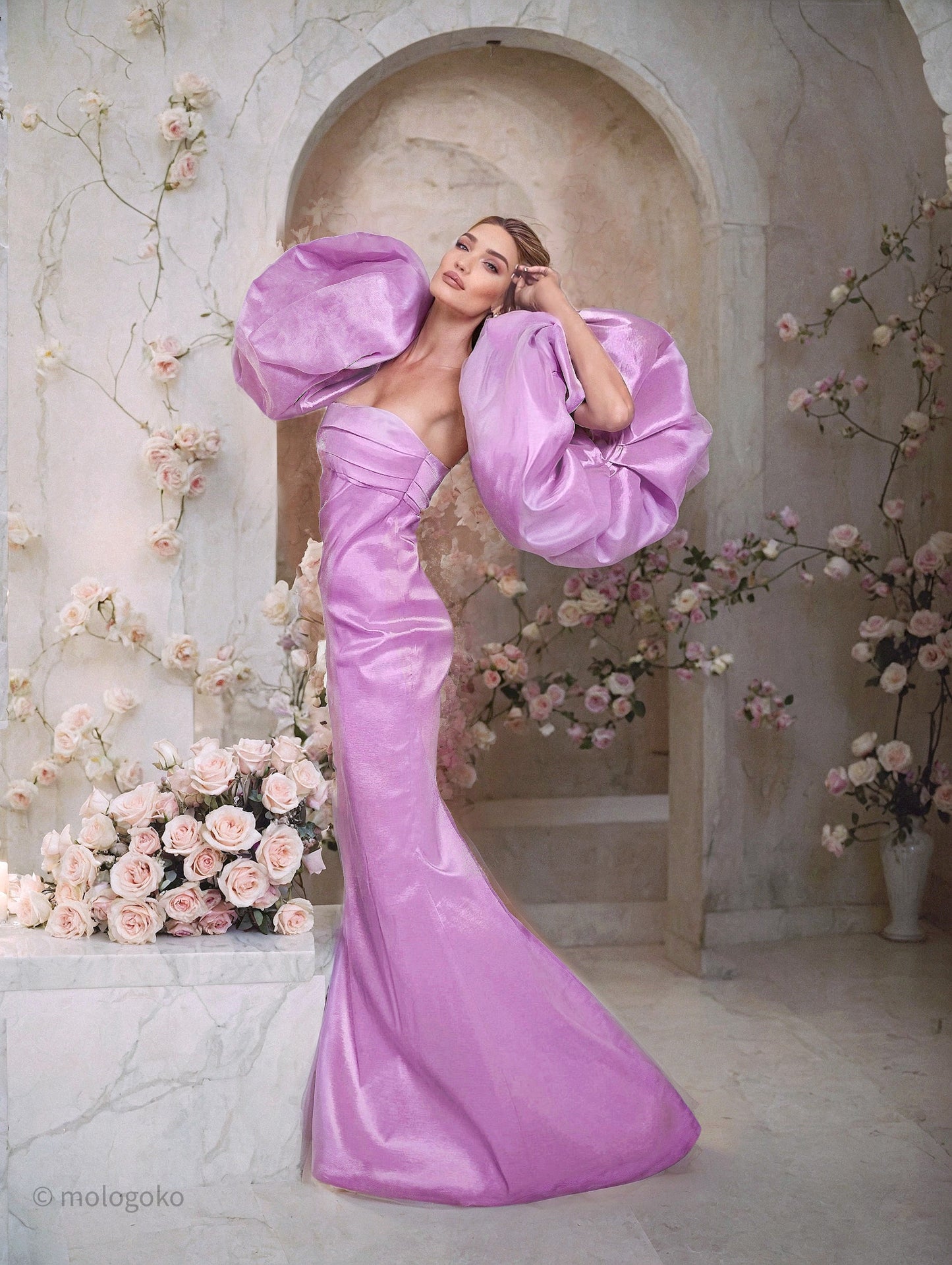 Base Corseted Mermaid Tail Gown - Mologoko Couture