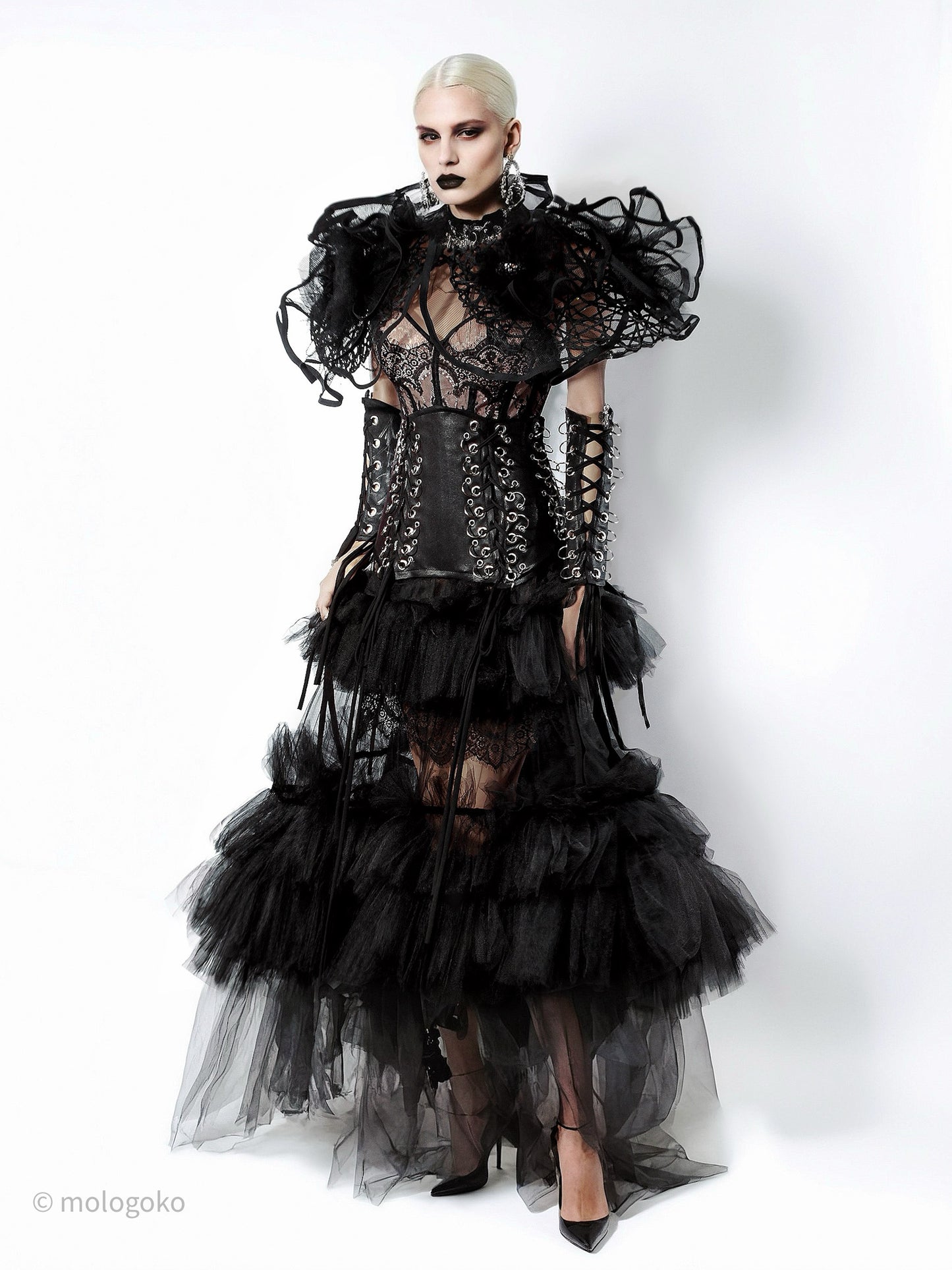 Faux Leather Key Chain Corseted Belt - Mologoko Couture