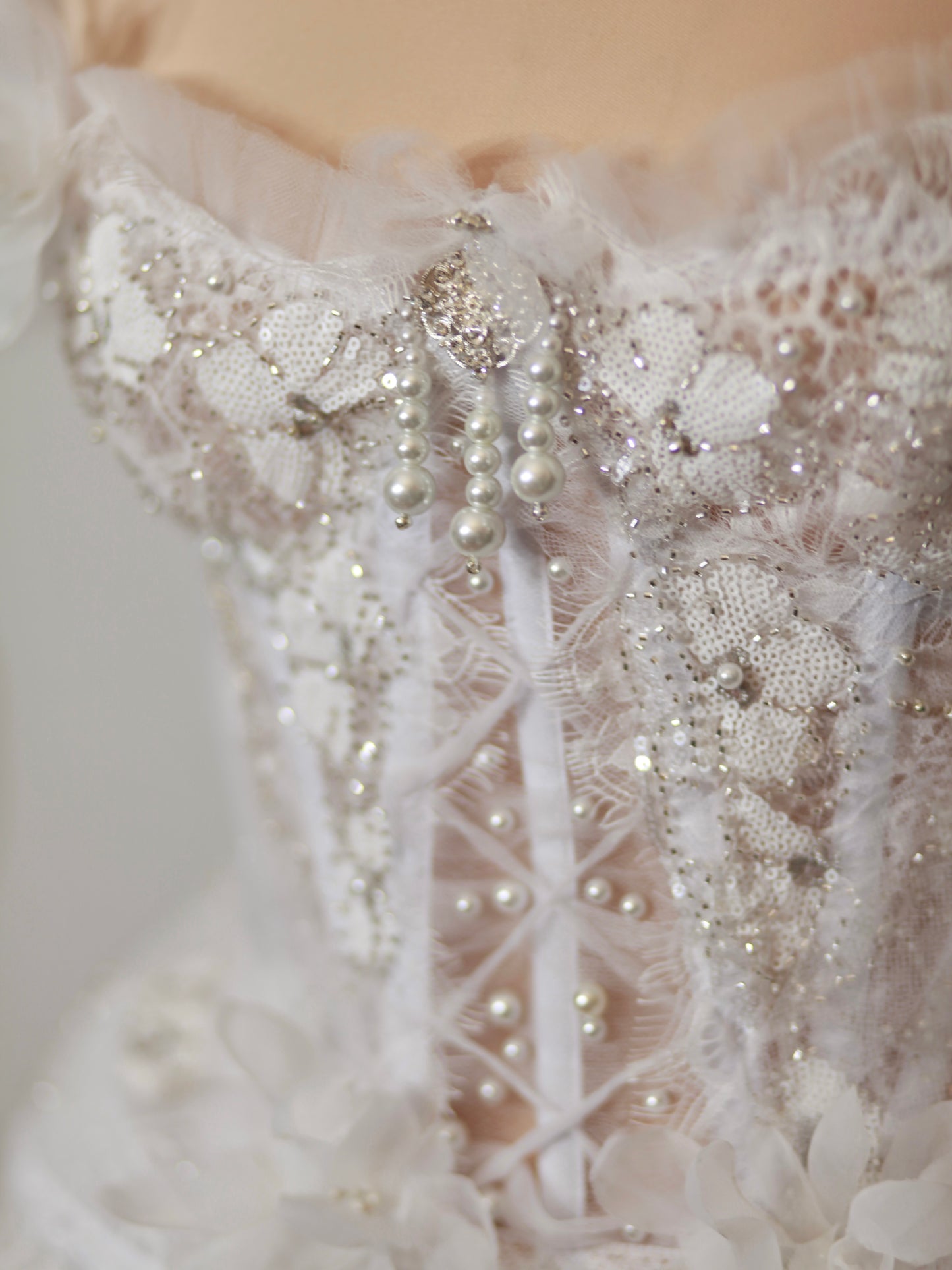 Baroque White Bridal Couture One-Of-A-Kind Gown Set - Mologoko Couture