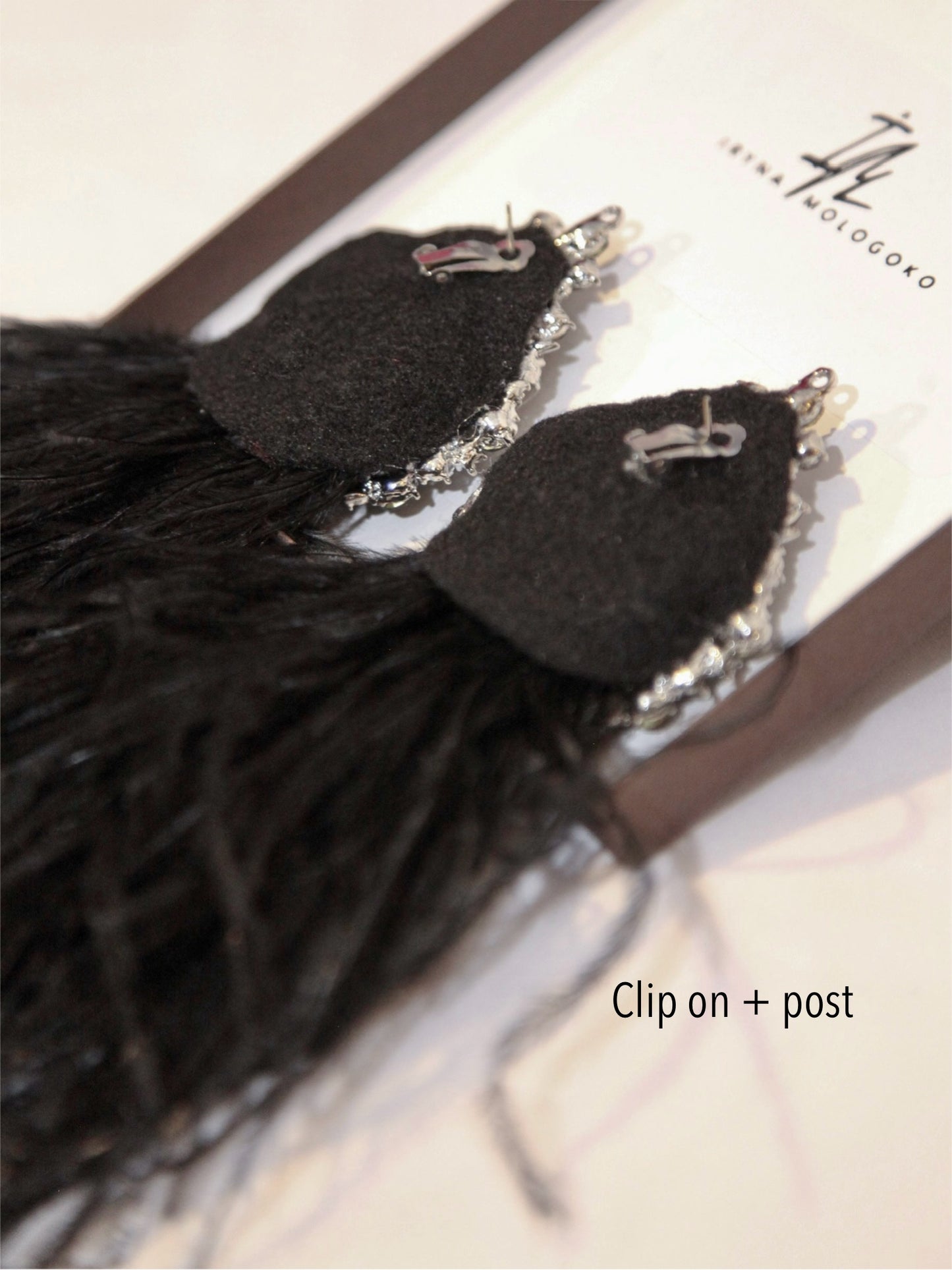VIOLETA STUD STATEMENT EARRINGS ON A POST - Mologoko Couture