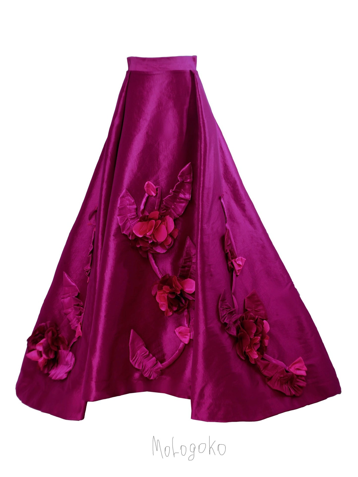 Viviana 3d Flowers Ball Gown Set - Mologoko Couture