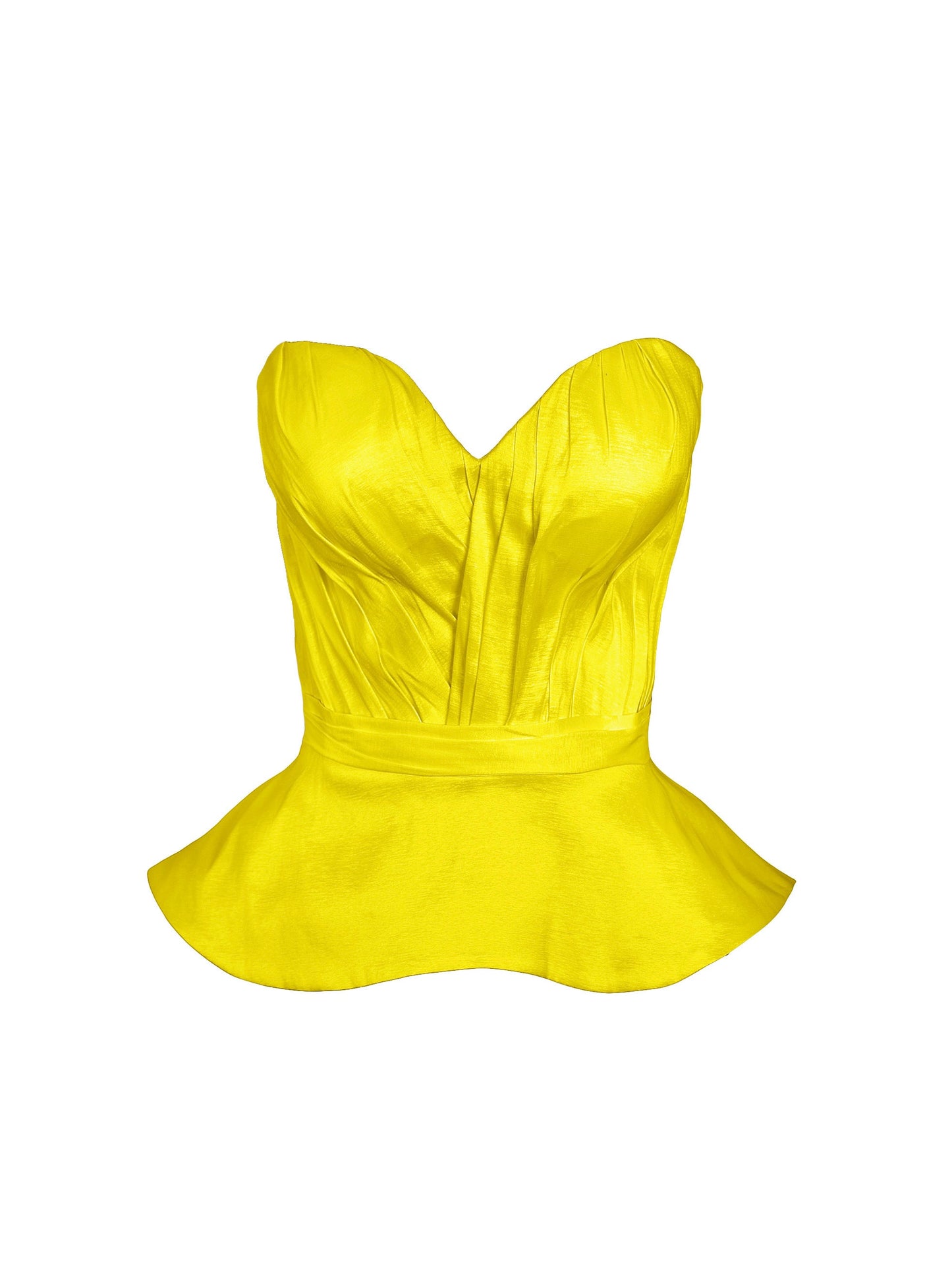 Base Draped Bodies Corset with Peplum - Mologoko Couture