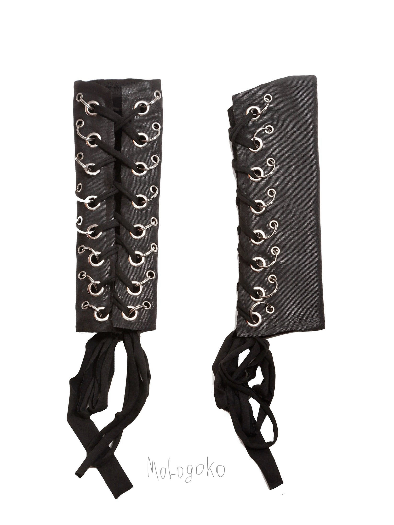 Key chain rings faux leather arm corsets - Mologoko Couture