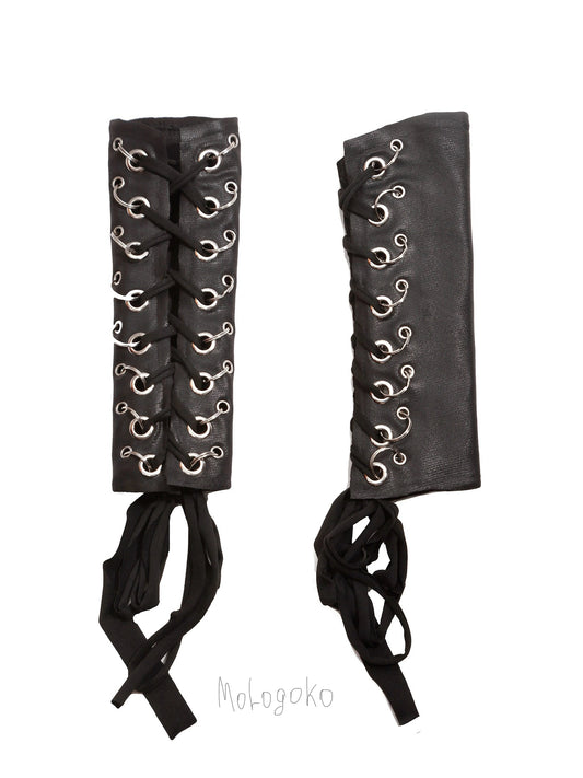 Key chain rings faux leather arm corsets - Mologoko Couture
