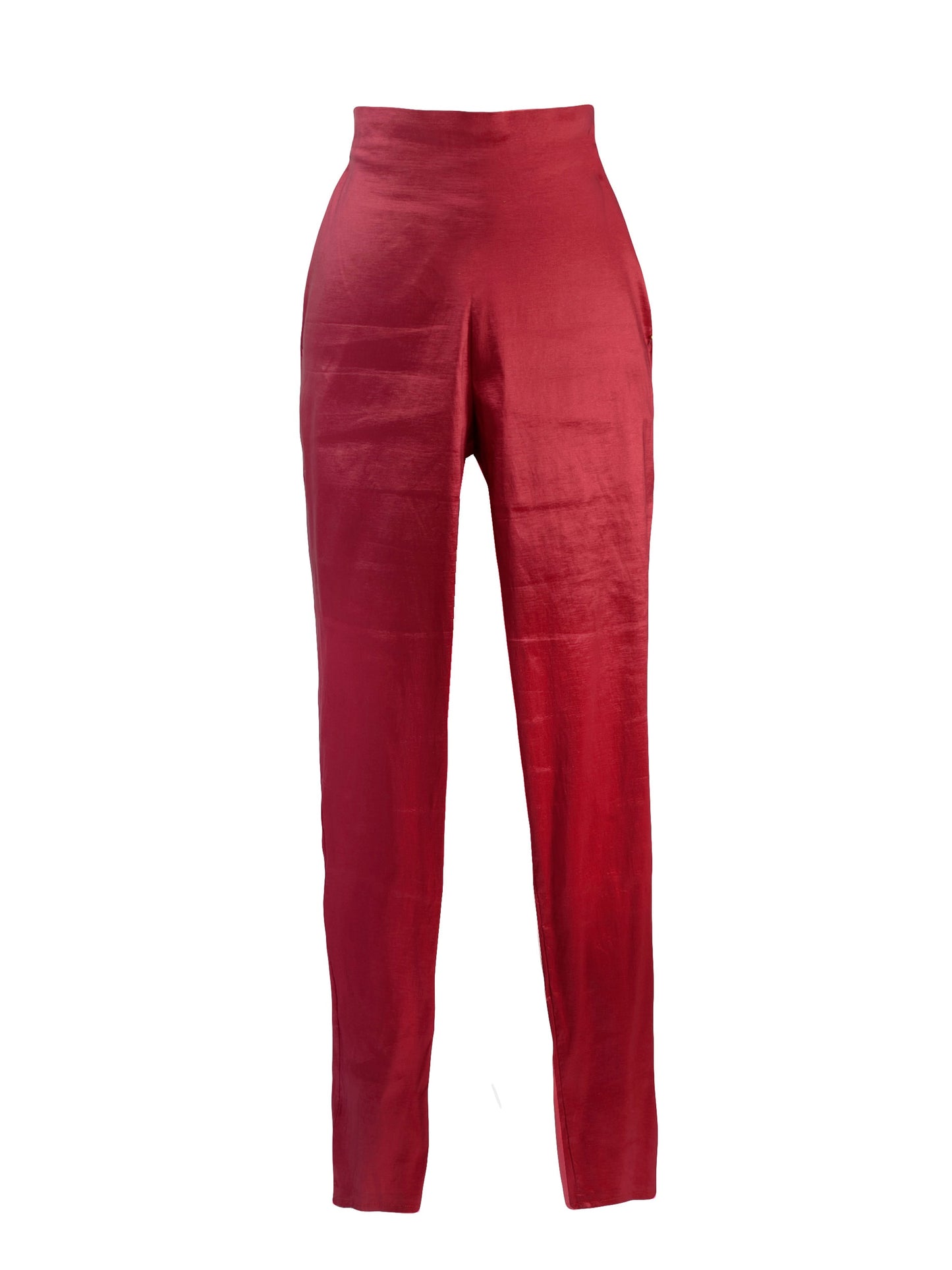 Base Stretch Taffeta Slim Cut Trousers
