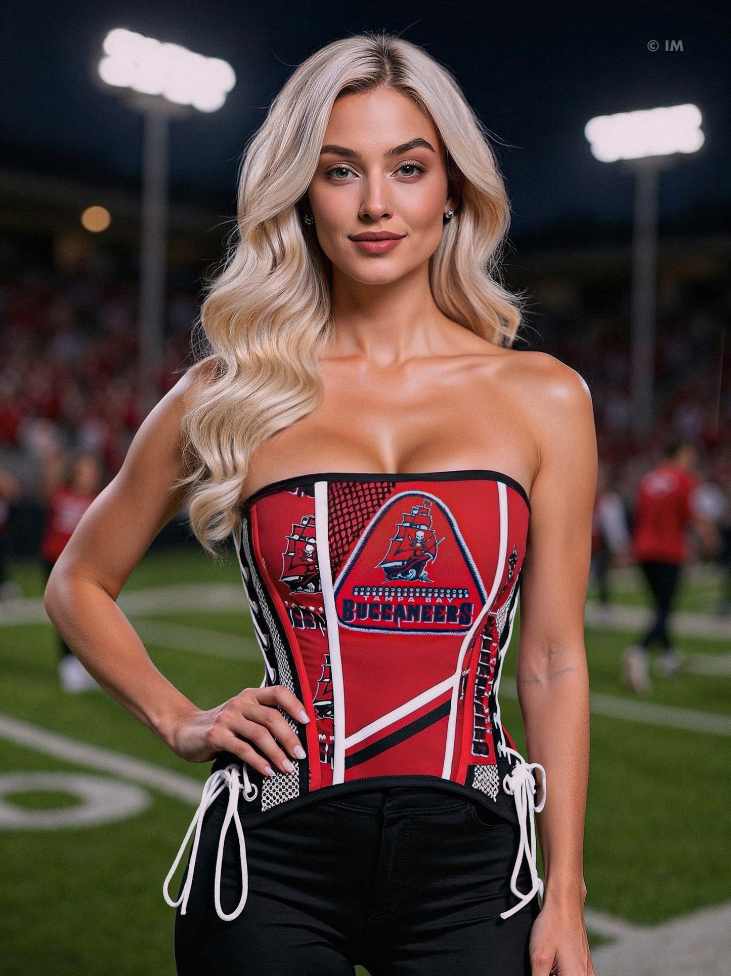 Tampa Bay Buccaneers Football Team Corset Bustier Top