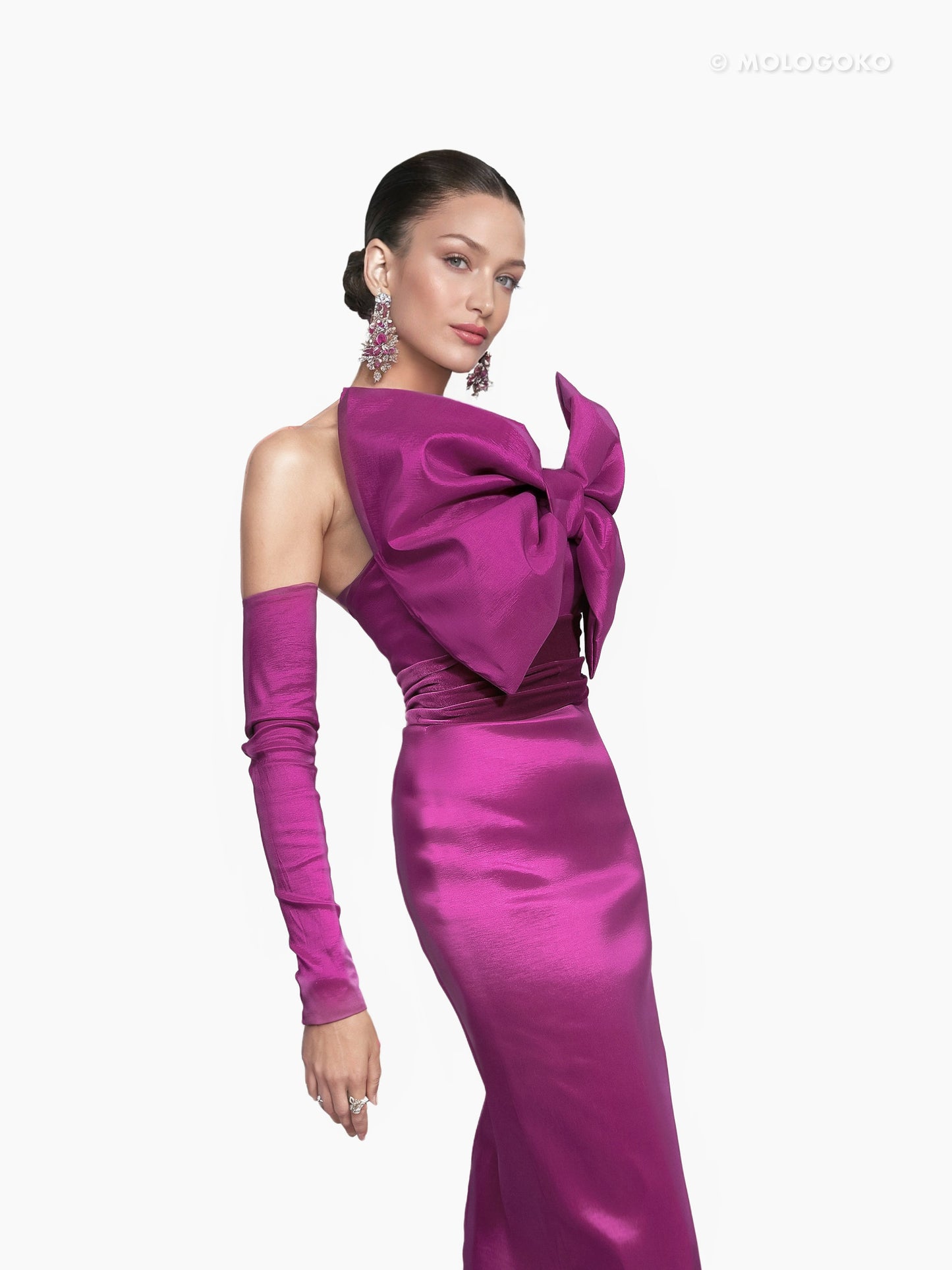 The Bow Maxi Convertible Dress - Mologoko Couture