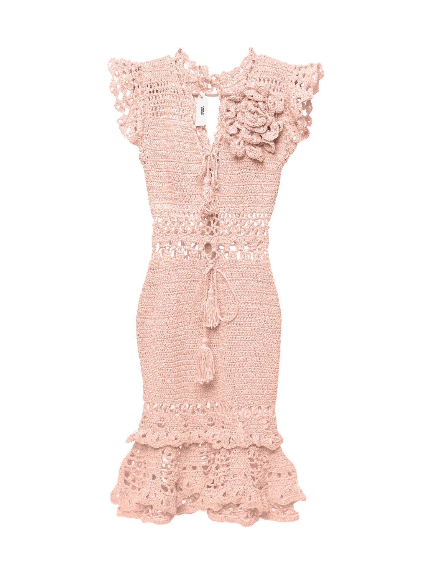 Blossom Crochet Midi Dress