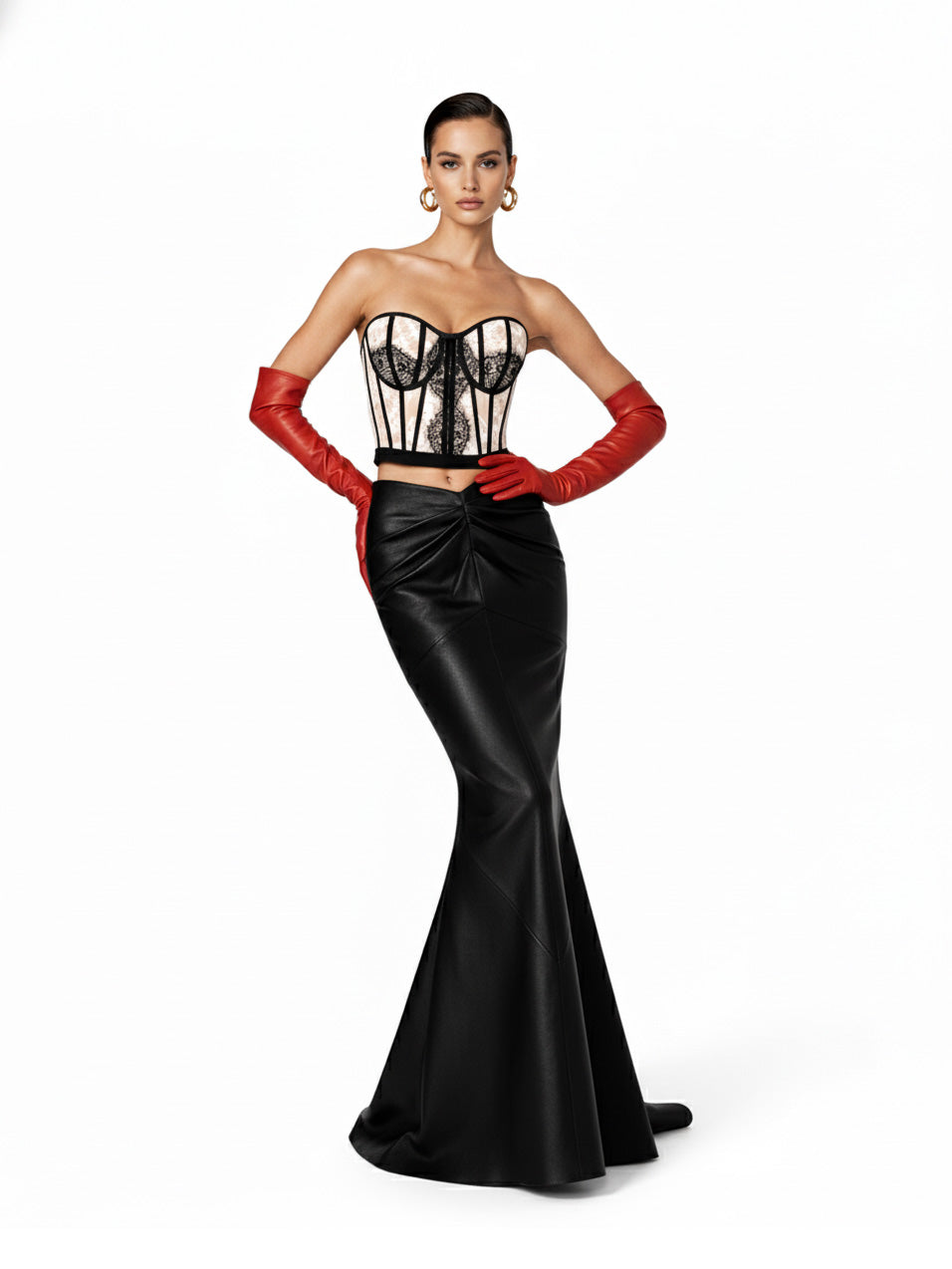 The Chapel Window Bustier White Lace