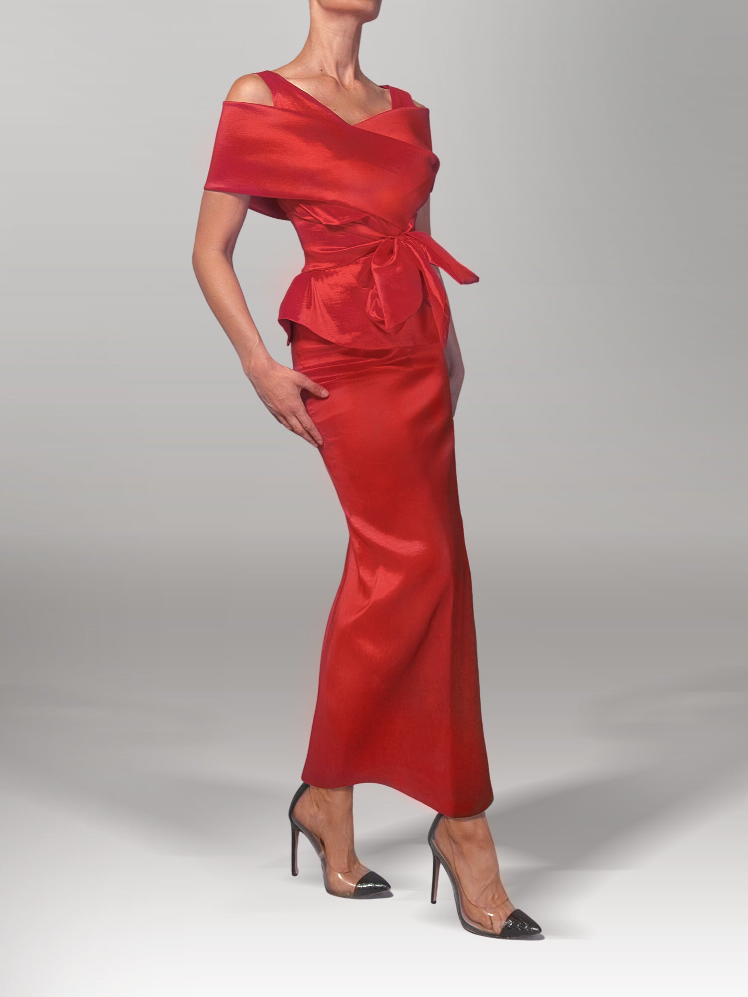 Genevieve Gown Outfit with Overskirt - Mologoko Couture