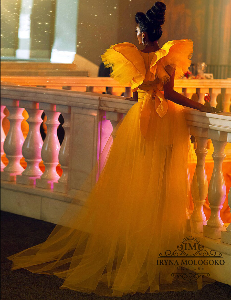 Jasmine Red Carpet Style Gown with Detachable Skirt