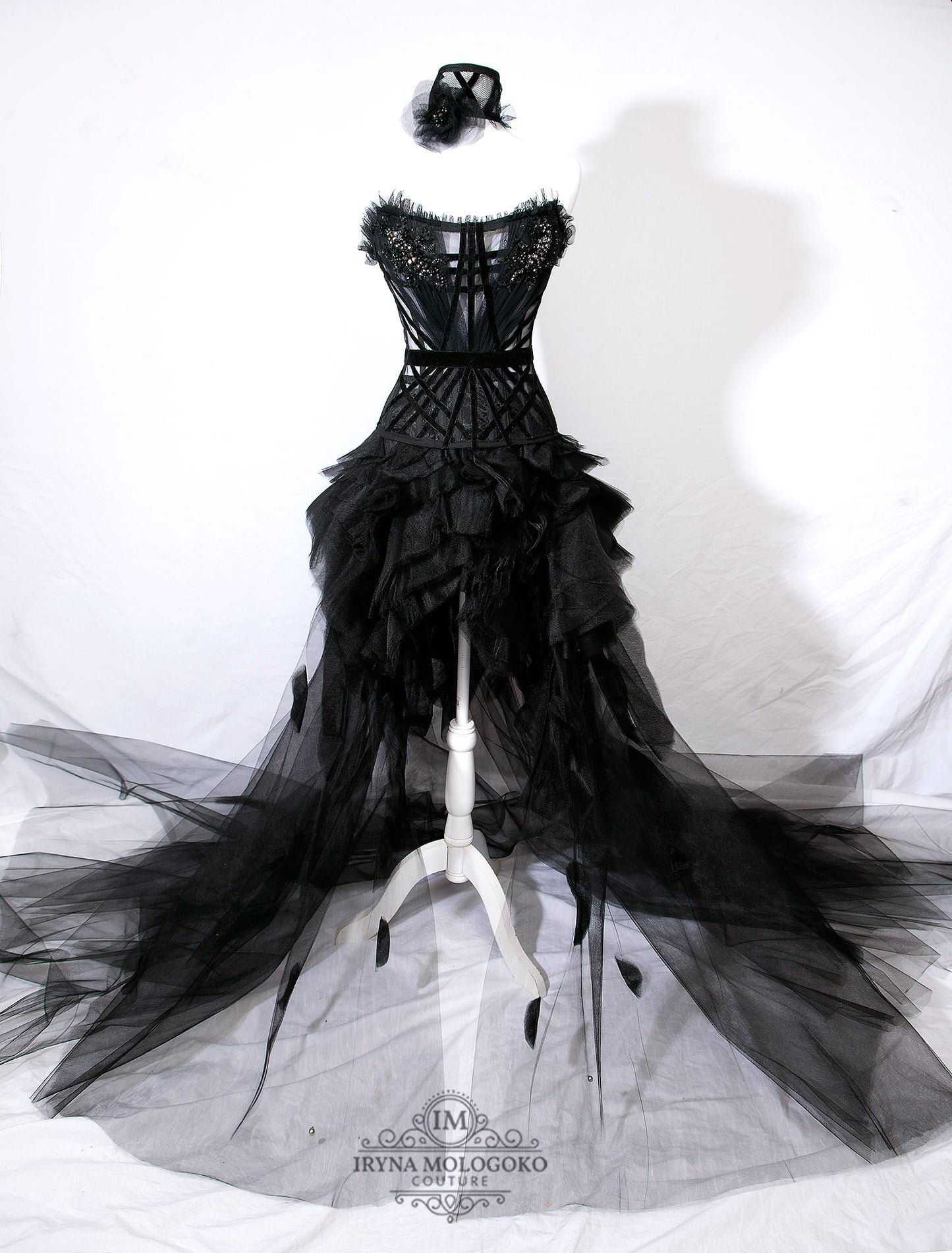 Syrena Tulle Wave High-Low Tulle Skirt - Mologoko Couture