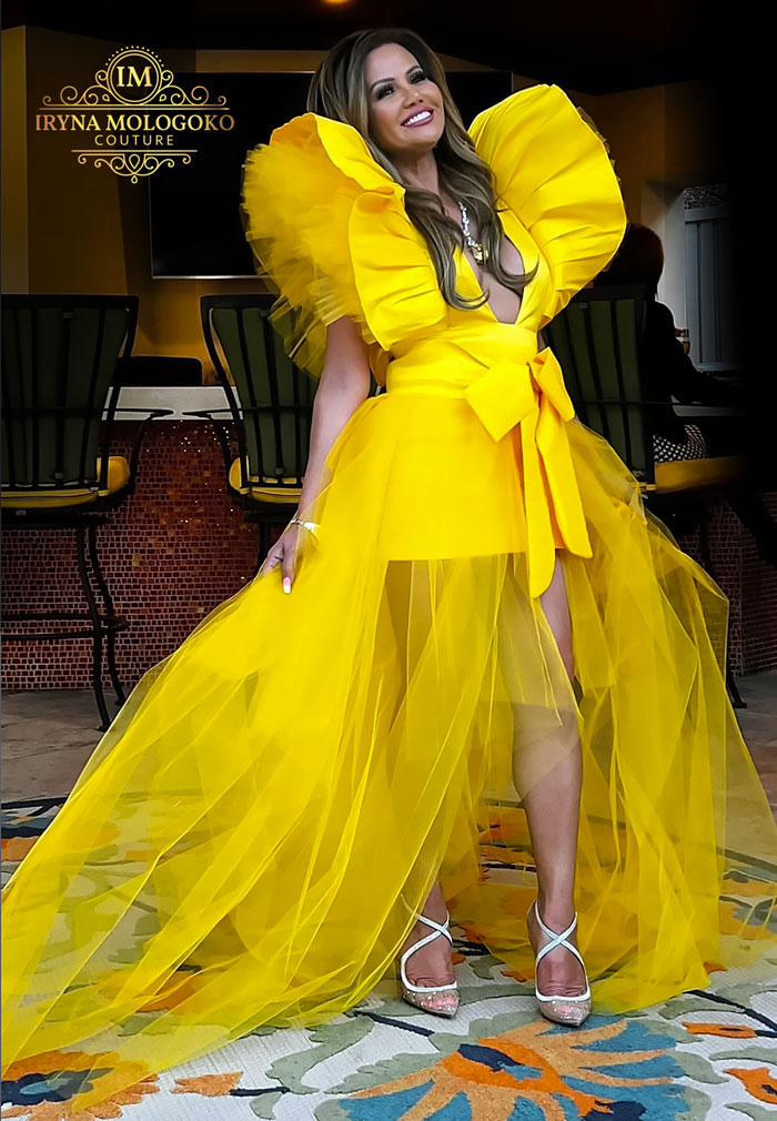 Jasmine Red Carpet Style Gown with Detachable Skirt