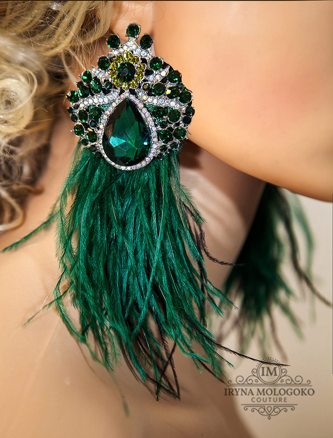 VIOLETA STUD STATEMENT EARRINGS ON A POST - Mologoko Couture