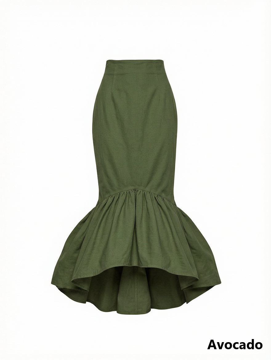 Pam Cotton Tea Length Skirt