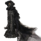 Black Swan Red Carpet Style Goth Gown Set - Mologoko Couture