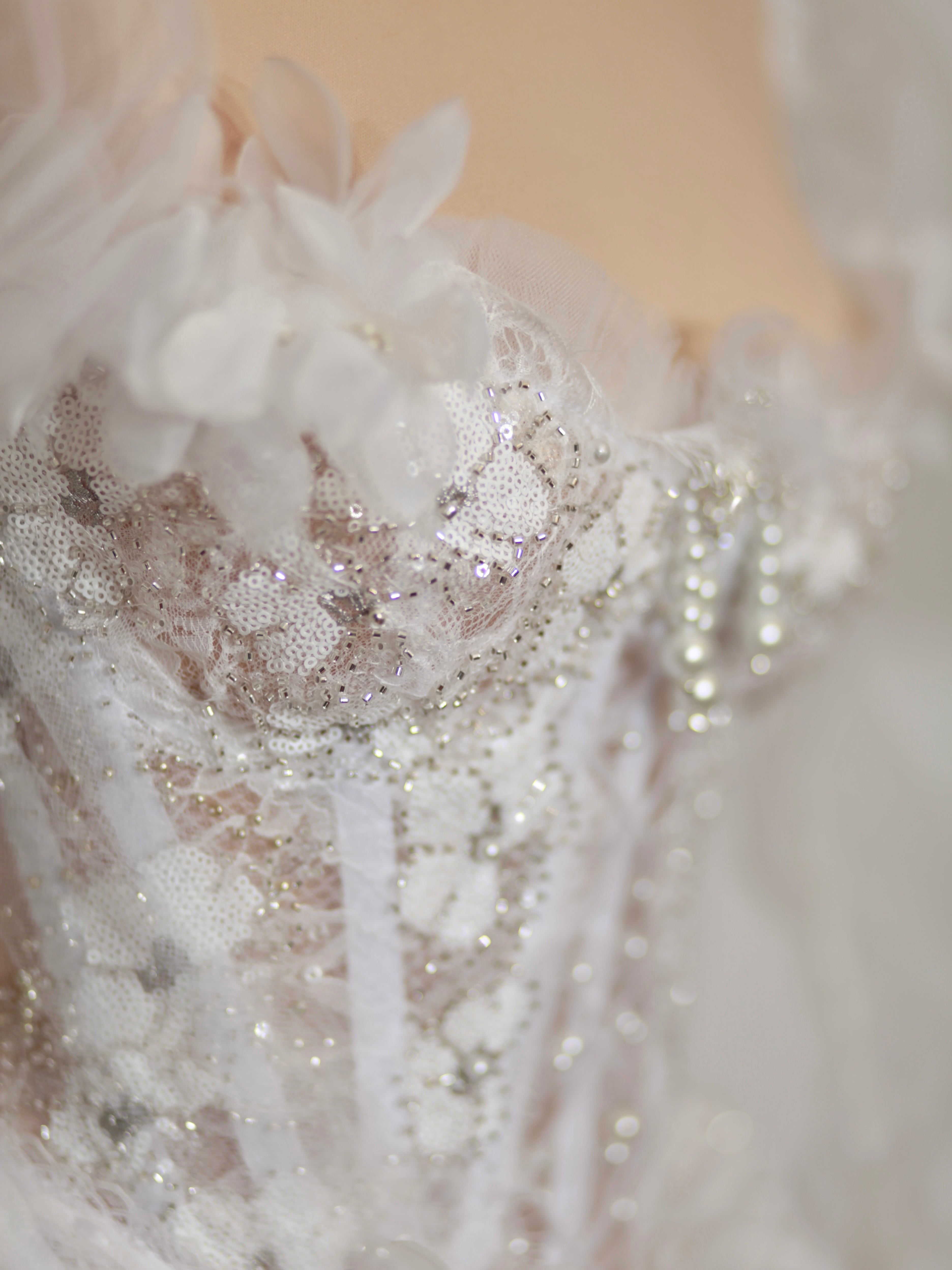 Baroque White Bridal Couture One-Of-A-Kind Gown Set - Mologoko Couture