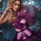 Purple Pink Rose Corset - Mologoko Couture
