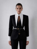 The Baroness 12” Long Detachable Collar Cuffs Set