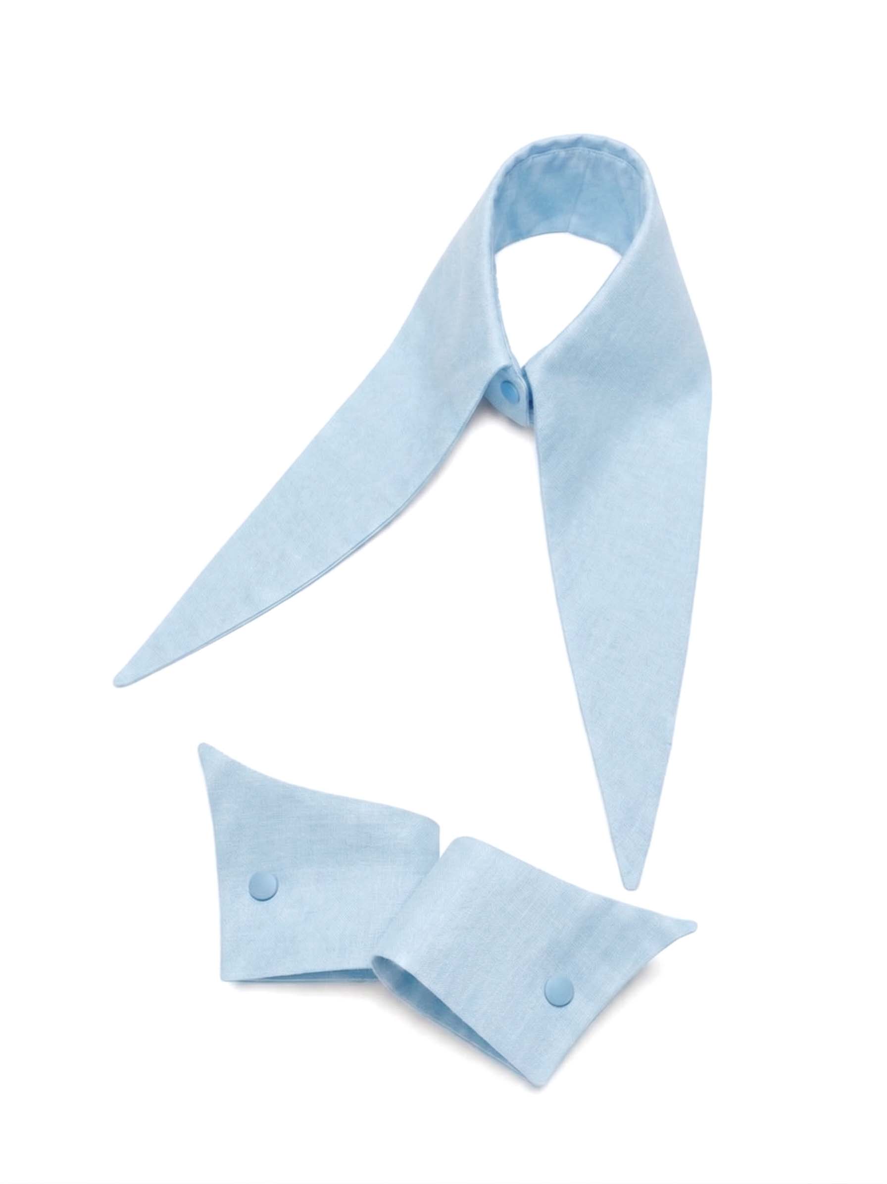 The Baroness 12” Long Detachable Collar Cuffs Set