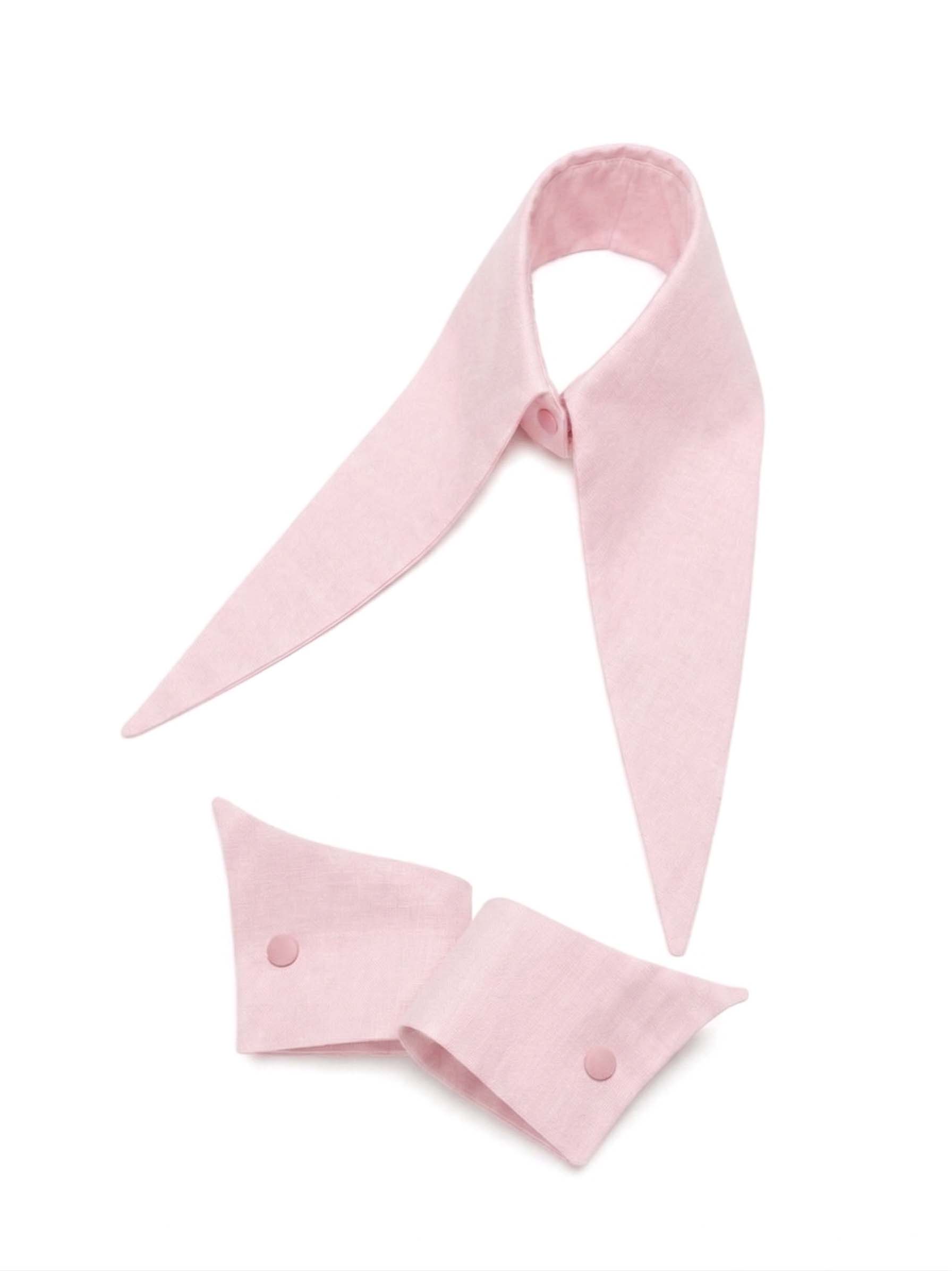 The Baroness 12” Long Detachable Collar Cuffs Set