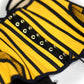 Ferrari Yellow Organic Canvas Front Zipper Corset Bustier - Mologoko Couture