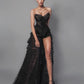 Chapel Window Black Lace Shorts - Mologoko Couture