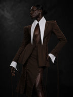 The Baroness 16” Long Detachable Collar Cuffs Set