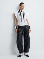 The Baroness 8" - 22” Long Collar Cuffs Set Stripped