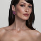 Hot Pink and Gold Hand Beaded Stud Earrings - Mologoko Couture