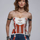 The University of Texas Longhorns Corset Top - Mologoko Couture