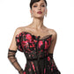 Carmelita Asymmetrical Front Zipper Corset - Mologoko Couture