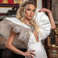 Kate Mini Dress - White / Plunging / XL
