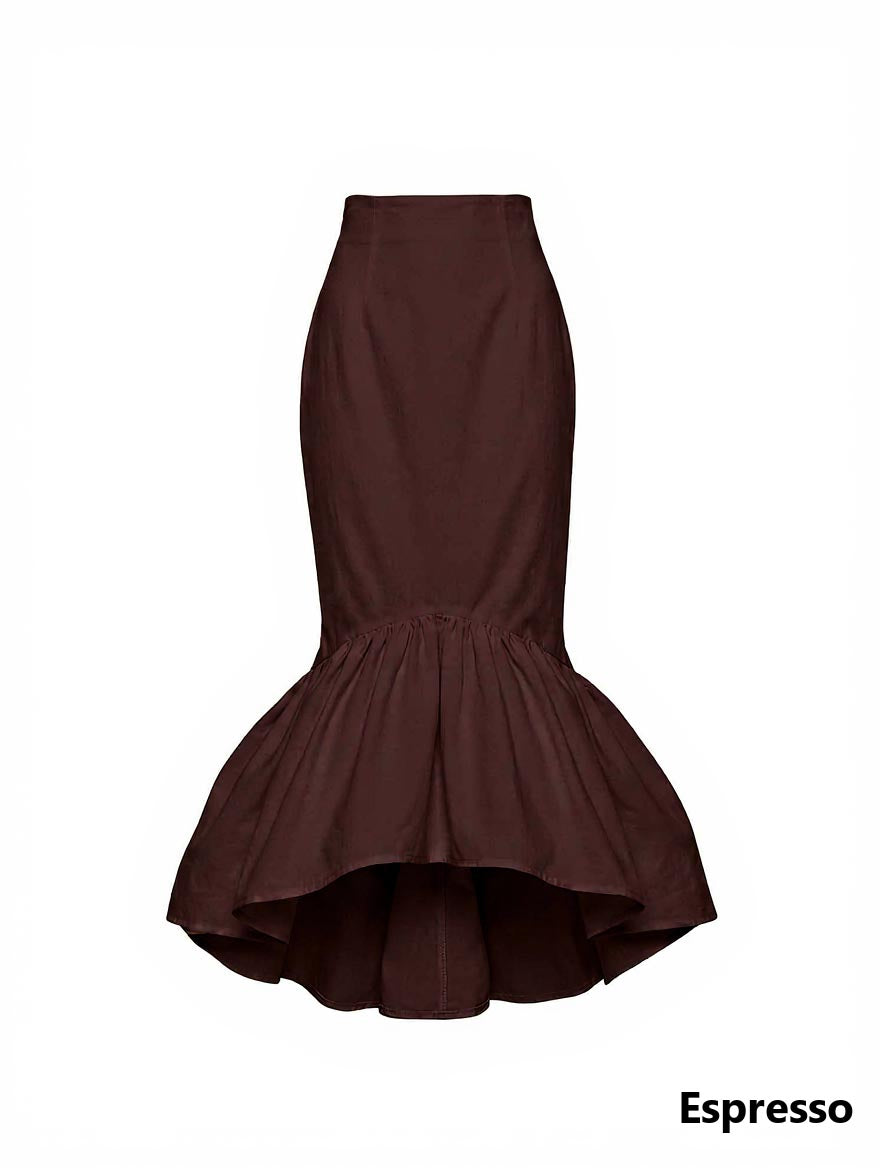 Pam Cotton Tea Length Skirt