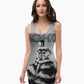 Chapel Window Photo Bodycon Mini Dress - Mologoko Couture
