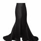 Basic Evening Mermaid Style Front Slit Taffeta Skirt - Mologoko Couture