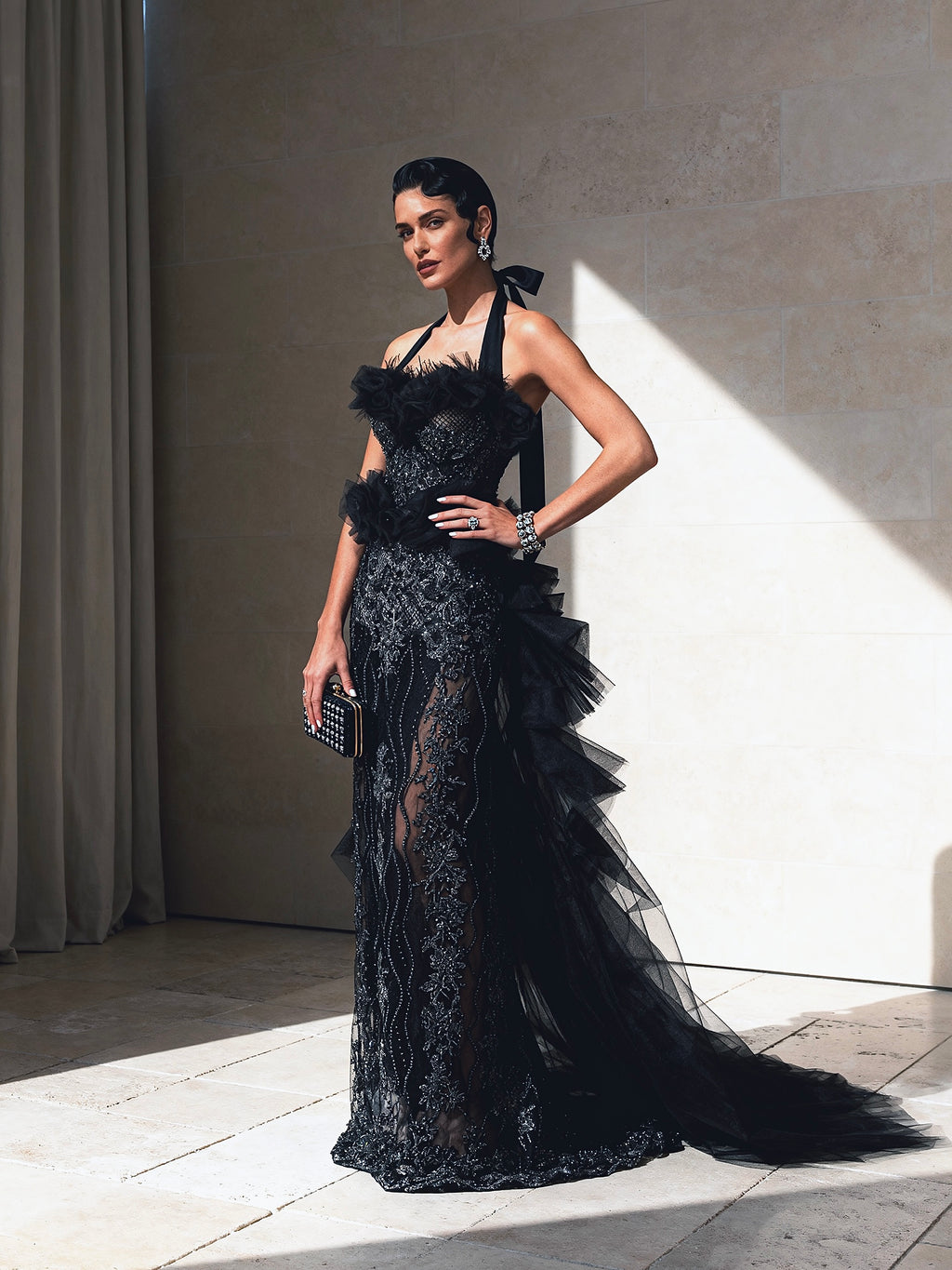 Black Swan Red Carpet Style Goth Corset