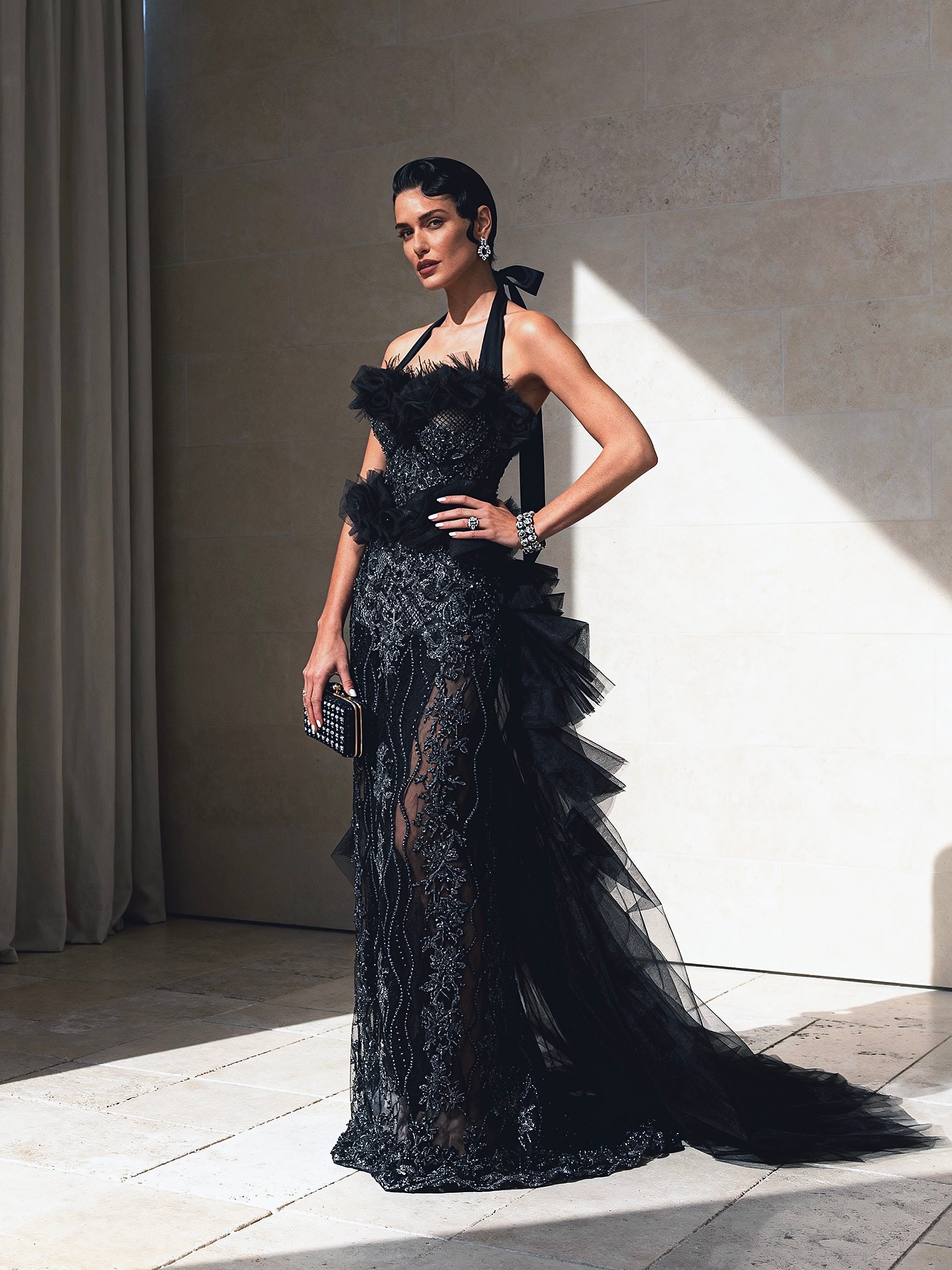 Black Swan Red Carpet Style Goth Corset