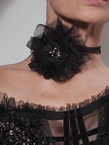 Neck Flower Tie - Mologoko Couture