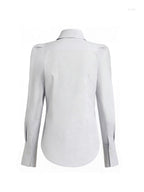 Victoria Large Collar Long Sleeves Fitted Shirt