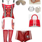 San Francisco 49-ers Football Team Corset Bustier Top