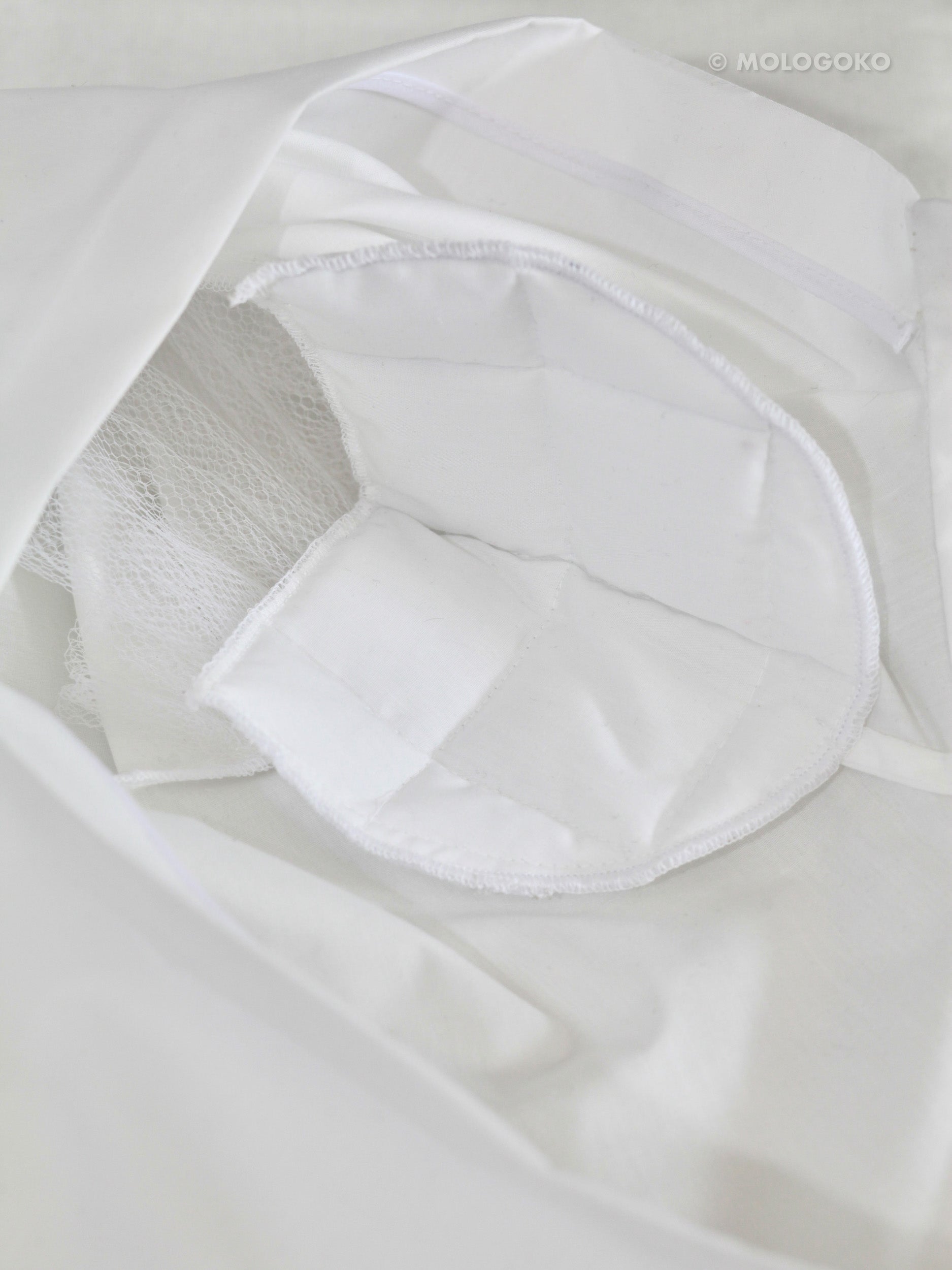 Large Pointy Collar Statement Sleeves Shirt