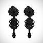 White Wedding Bridal Beaded Stud Earrings - Mologoko Couture