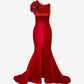 Margot Taffeta Evening Mermaid Slit Skirt Gown